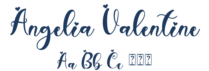 Angelia Valentine Font Preview