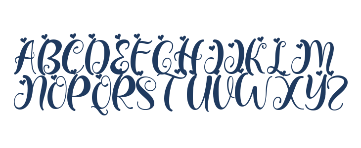 Angelia Valentine Uppercase