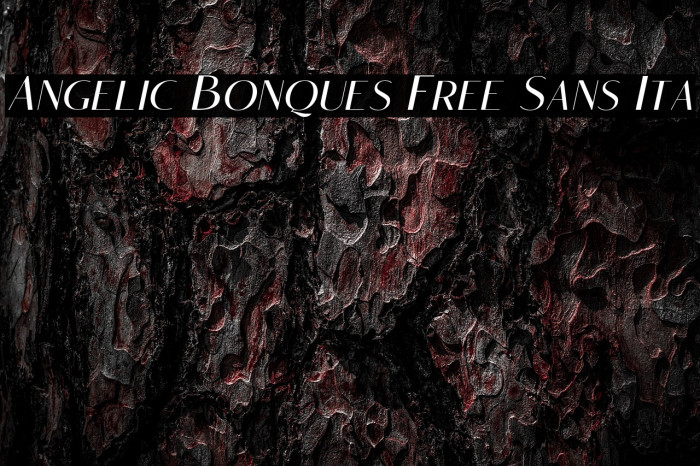 Angelic Bonques Free Sans Ita Example 1