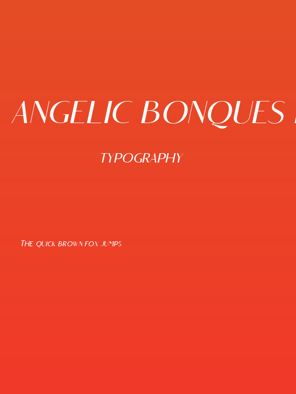 Angelic Bonques Free Sans Ita Poster