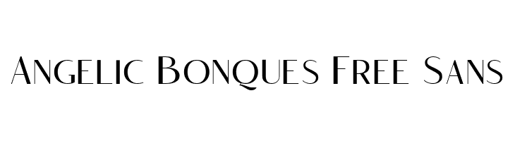 Angelic Bonques Free Sans  font caratteri gratis