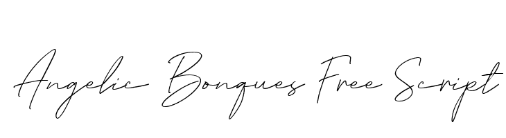 Angelic Bonques Free Script  Frei Schriftart Herunterladen