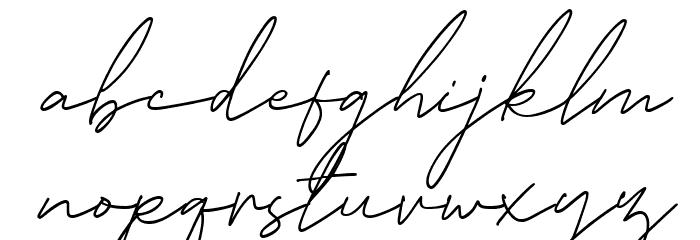 Angelic Bonques Free Script Font LOWERCASE