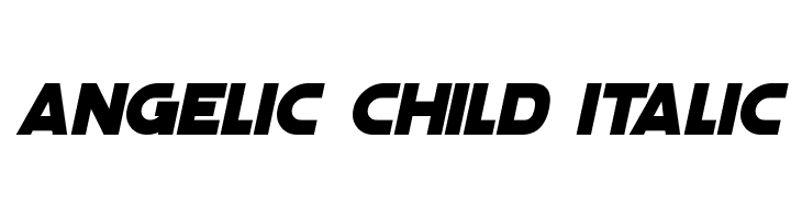 Angelic Child Italic Font