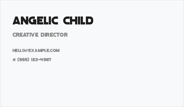Angelic Child Business Card
