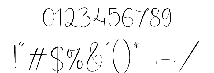 Angelic Matilda Font OTHER CHARS