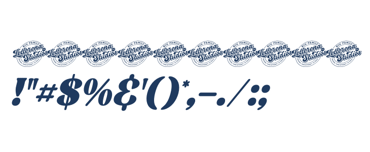 Angelic Pearl DEMO VERSION Italic Other Characters