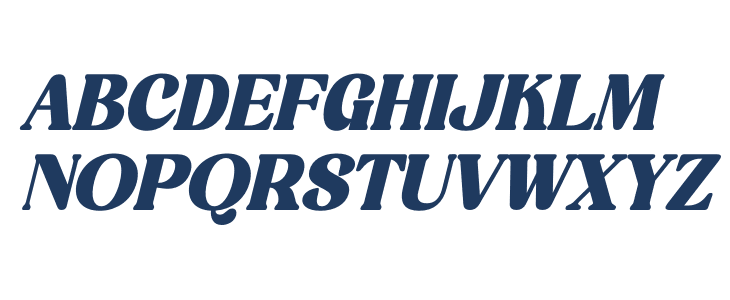 Angelic Pearl DEMO VERSION Italic Uppercase