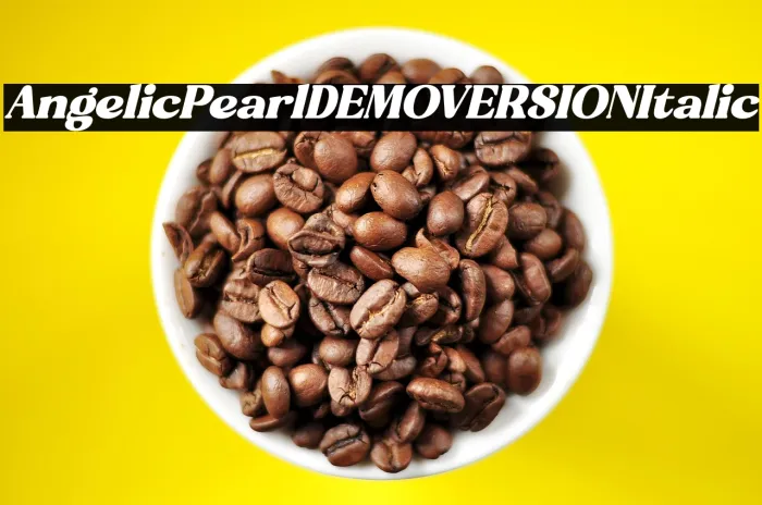 Angelic Pearl DEMO VERSION Italic Example 2