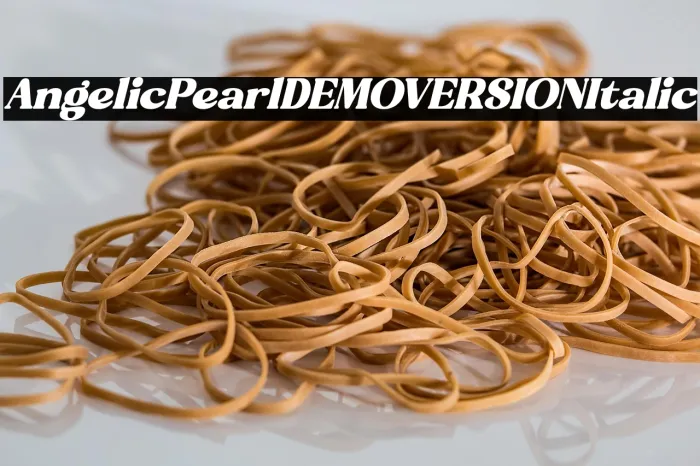 Angelic Pearl DEMO VERSION Italic Example 3