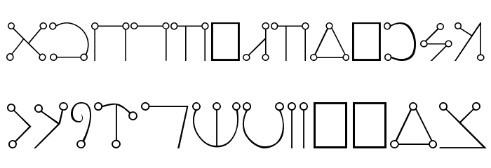 Angelic Plain Font LOWERCASE