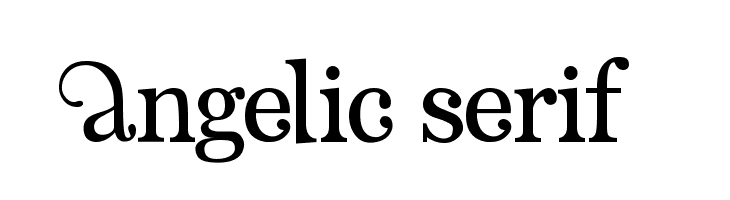 Angelic Serif Font