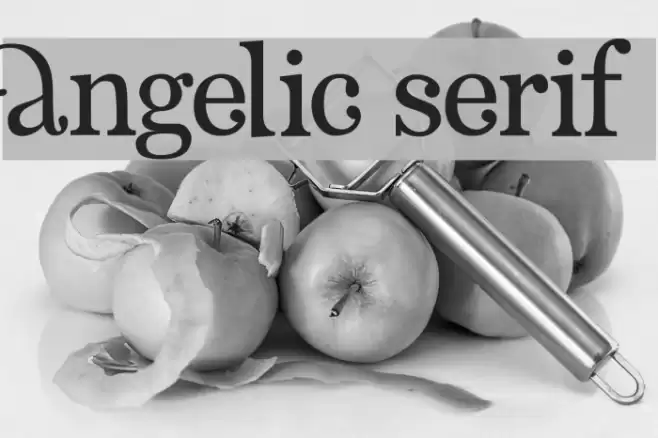 Angelic Serif Font examples