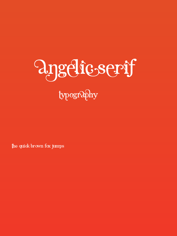 Angelic Serif Poster