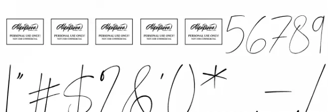 Angelic Smiles Font OTHER CHARS