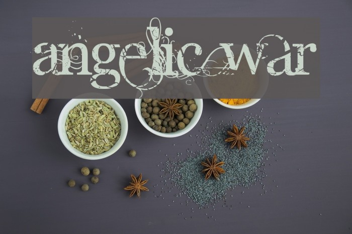Angelic War फ़ॉन्ट examples
