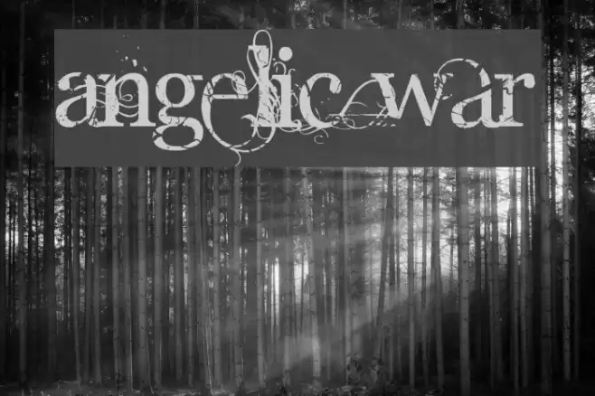 Angelic War फ़ॉन्ट examples