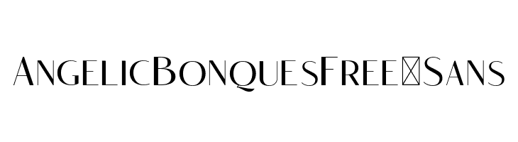 AngelicBonquesFree-Sans  font caratteri gratis