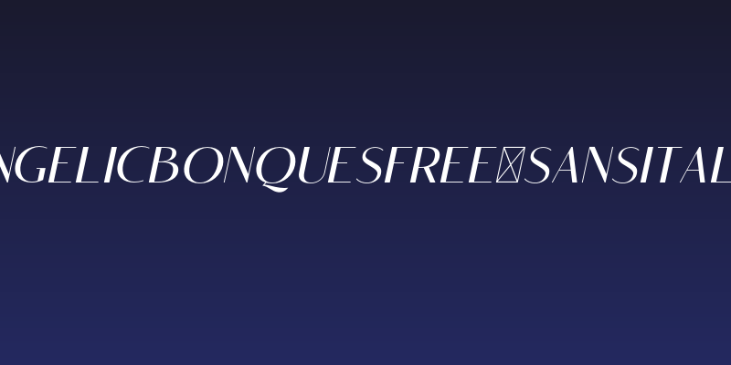 AngelicBonquesFree-SansItalic Social Header
