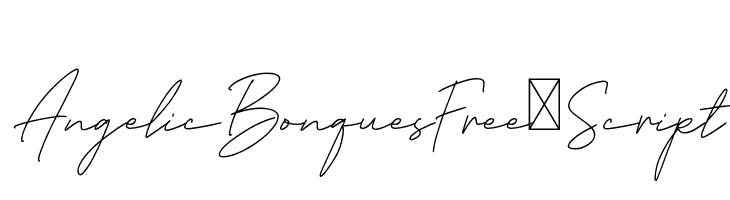 AngelicBonquesFree-Script  Fuentes Gratis Descargar