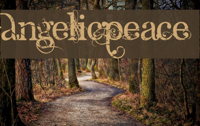 AngelicPeace Font examples