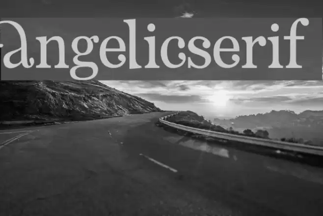 AngelicSerif Font examples