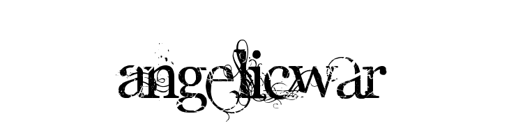 AngelicWar  フリーフォントのダウンロード