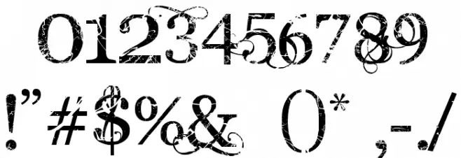AngelicWar Font OTHER CHARS