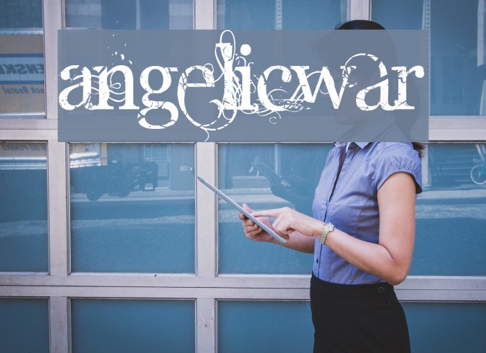 AngelicWar Font examples