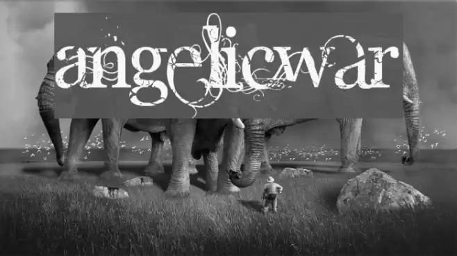 AngelicWar Font examples