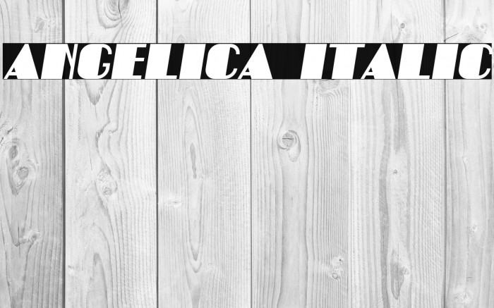 Angelica Italic Example 1