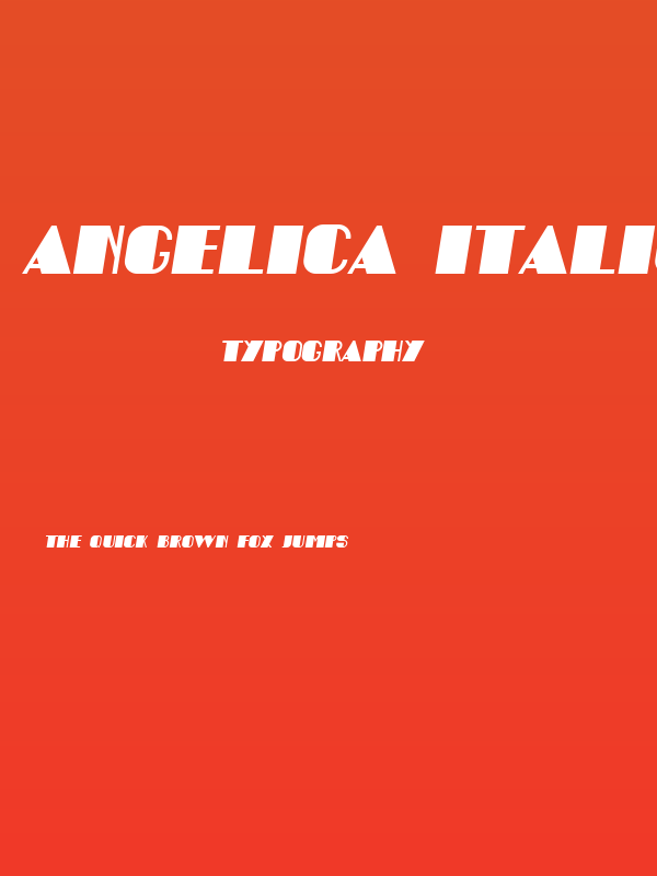 Angelica Italic Poster