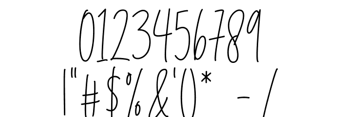 Angelica Jealous Font OTHER CHARS