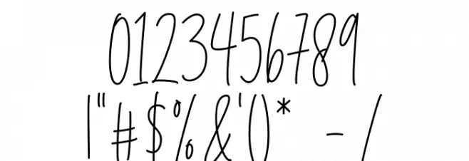 Angelica Jealous Font OTHER CHARS