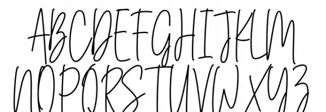 Angelica Jealous Schriftart Groß