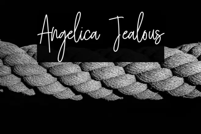 Angelica Jealous Font examples
