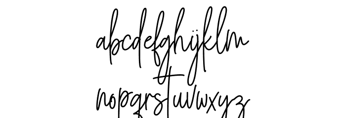 Angelica Jealous Font LOWERCASE