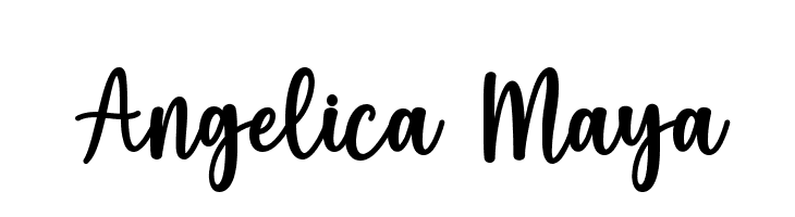 Angelica Maya  Frei Schriftart Herunterladen