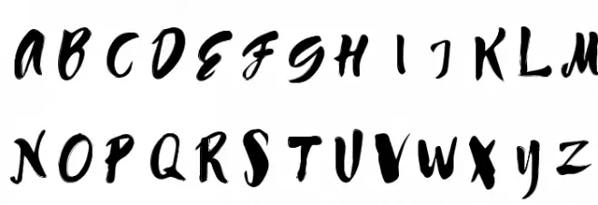 Angelica-Regular Font Litere mari
