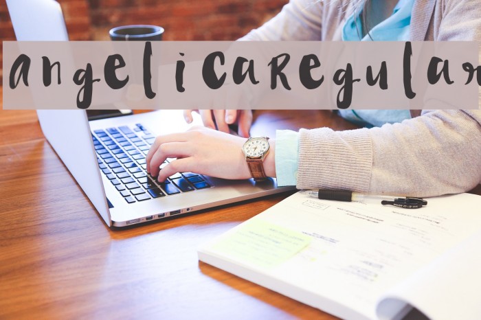 Angelica-Regular Font examples