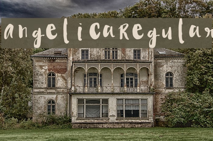 Angelica-Regular Font examples