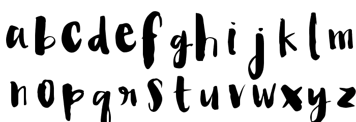 Angelica-Regular Font LOWERCASE