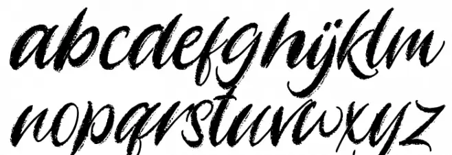 Angelicy خط أحرف صغيرة