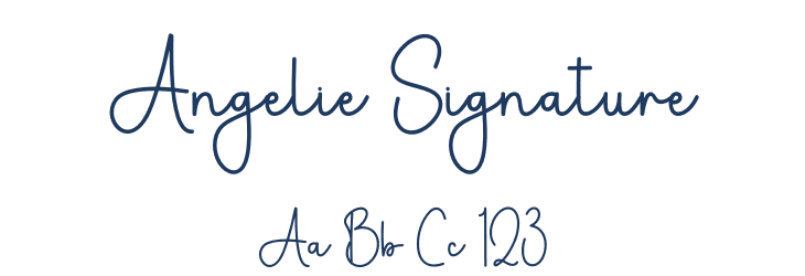 Angelie Signature Font Preview