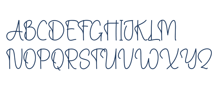 Angelie Signature Uppercase