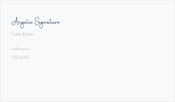 Angelie Signature Business Card