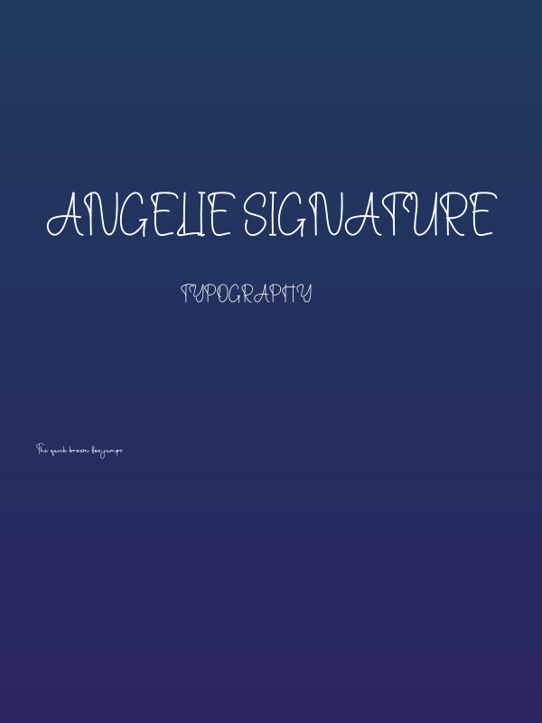 Angelie Signature Poster