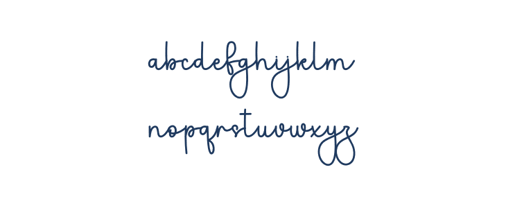 Angelie Signature Lowercase