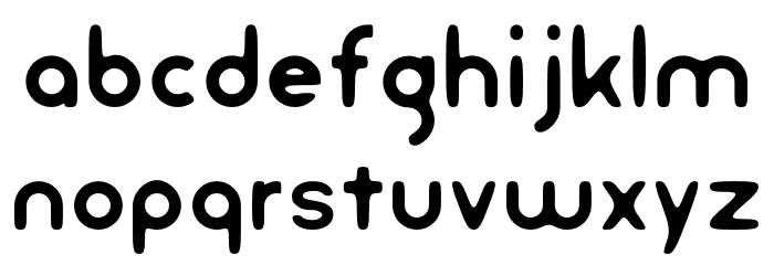 Angelika Playfull Font LOWERCASE