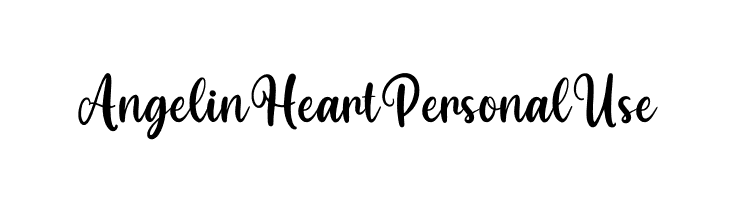 Angelin Heart Personal Use  免费字体下载